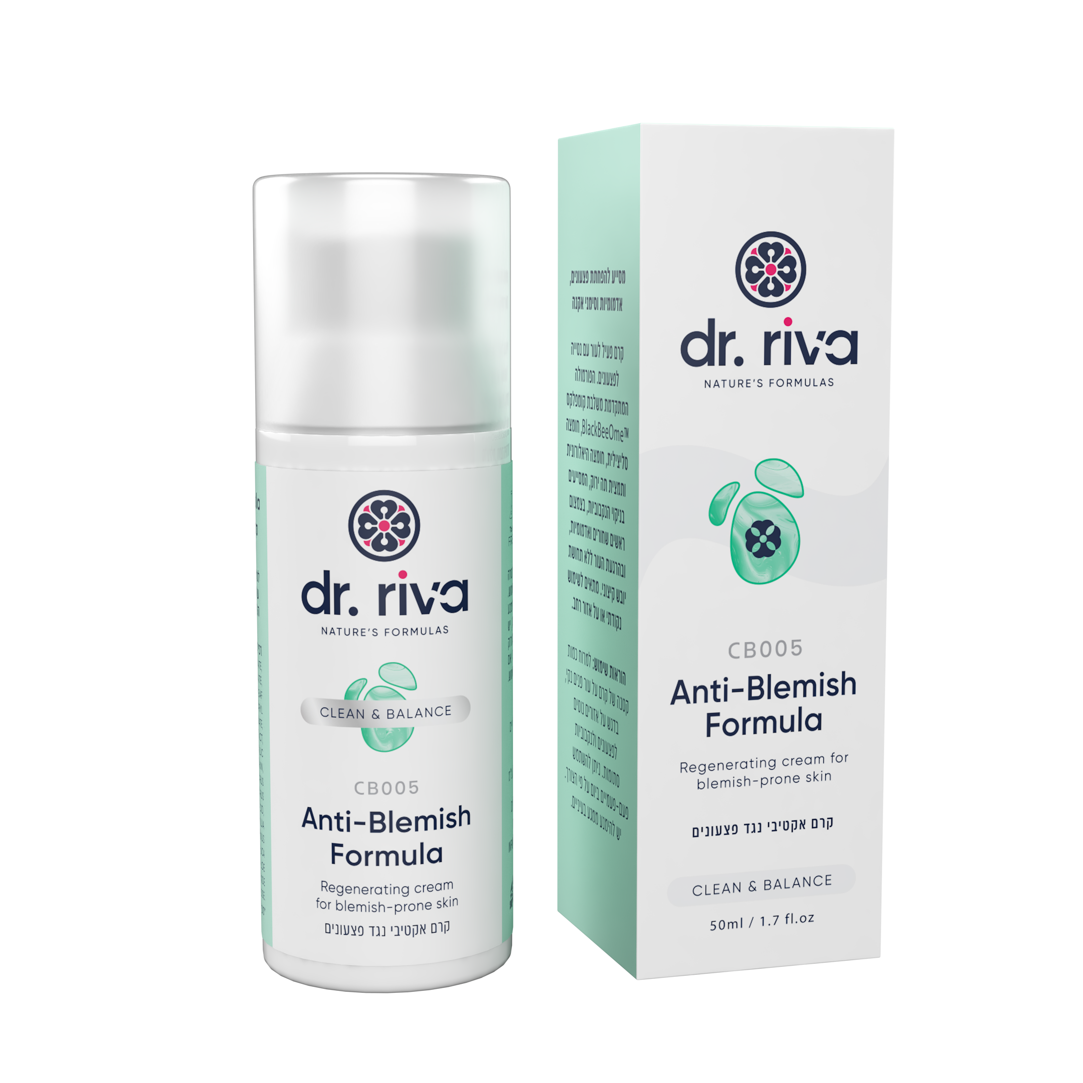 Acne & Blemish Treatment Cream with box